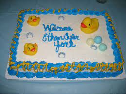 The York Family Rubber Ducky Cake Baby Shower Sheet Cakes Baby Shower Duck