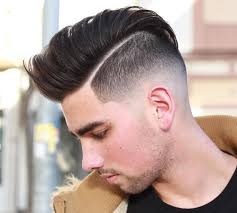 Hard Parted Pompadour With Buzz Fade Mens Hairstyles Pompadour Pompadour Haircut Pompadour Hairstyle