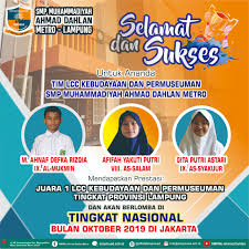 Smpi al azhar 21sekolahnya para juara. Juara 1 Tingkat Provinsi Maju Ke Tingkat Nasional Lcc Kebudayaan Dan Permuseuman
