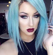 Love The Baby Blue Bob X Hair Color Pastel Blue Hair Hair Inspiration