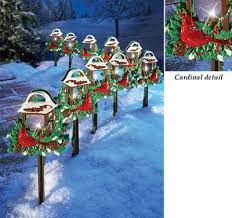 Christmas Cardinal Lantern Path Lights Outdoor Christmas Decorations Holiday Lanterns Outdoor Christmas