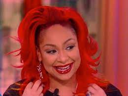 Raven Symone Tbt To When I Rocked The Red Raven Symone Raven Hair