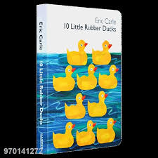 My daughter used to get. English Picture Coloring Cardboard Books Eric Carle 10 Little Rubber Ducks Story Book Children Baby Learning Education Shopee Thailand