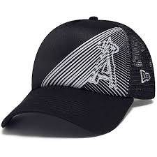 Black And White Angels Hat Los Angeles Angels Of Anaheim Oakley 9forty Mesh Snapback Adjustable Cap By New Era Mlb Com Shop Black And White Man Oakley Logo Cap