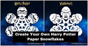 Make Your Own Harry Potter Paper Snowflakes