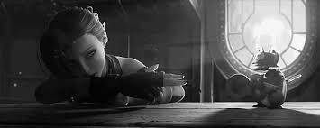 Black And White Animated Gif League Of Legends Jinx League Of Legends Animation