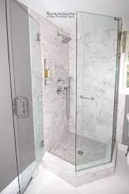 A Completed Full Bathroom Remodel By Renovisions Neo Angle Corner Shower Glass Shower Do Small Bathroom Remodel Bathroom Remodel Cost Bathroom Remodel Shower