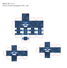 Papercraft Mini Wither Minecraft Crafts Minecraft Printables Minecraft Blueprints