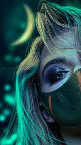 Face Mask Girls Aesthetic Photography Wallpapers For Smart Phones Home Lock Screen Deep Dark Wallpapers Girl Iphone Wallpaper Cartoon Girl Images Mask Girl