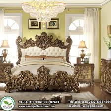 Tempat Tidur Mewah Klasik Ukir Luxury Desain Modern Jati Jepara Naula Jati Furniture Luxury Bedroom Sets King Bedroom Sets Luxurious Bedrooms