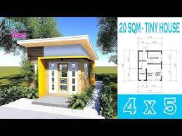 13 Small House Design Idea 4 X 5 Bungalow Tiny House Youtube Small House Design Small House Design Plans Small House