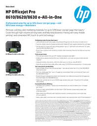 One of the best printers around is hp officejet pro 8610. Hp Officejet Pro 8610 E All In One A7f64a Bhb Manualzz