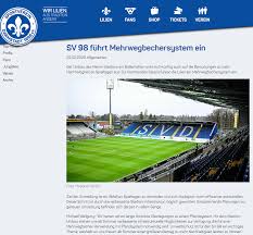 Hubert bosse nimmt anmeldungen für sonderplätze entgegen und beantwortet gerne ihre fragen rund um ihren besuch im stadion an der bremer brücke. Darmstadt Sv 98 Fuhrt Mehrwegbechersystem Ein Fredy Engel