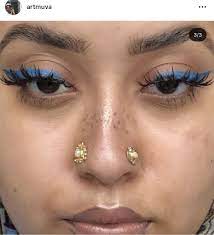 Pin By Amer Akhtar On Piercings In 2021 Double Nostril Piercing High Nostril Piercing Cute Piercings