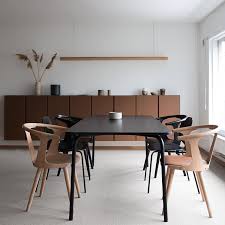 There are many considerations when choosing a dining room chair. Brown Painted Ikea Ivar Cabinets In The Dining Room My Paradissi