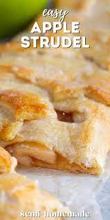 Easy Apple Strudel Recipe Crazy For Crust Recipe In 2020 Easy Apple Strudel Recipe Strudel Recipes Easy Apple Strudel