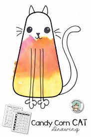 Add the two lines inside each kernel of corn. Drawing Candy Corn Cats Halloween Candy Art Halloween Arts And Crafts Autumn Art Ideas For Kids
