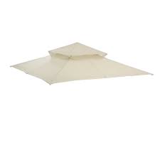 53 x 53, bottom tier: Garden Winds Replacement Canopy Top For Target Madaga Gazebo Beige Walmart Com Walmart Com