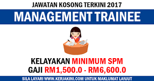 Jpnin buka jawatan kosong guru tabika & pembantu guru tabika ~ kelayakan minima pmr / pt3 layak memohon. Jawatan Kosong Terkini 2017 Sebagai Management Trainee Kelayakan Minimum Spm Pelbagai Negeri