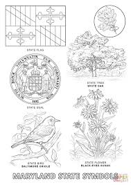 Download here your free colouring picture of the flag of iowa. Maryland State Symbols Coloring Page Free Printable Coloring Pages Coloring Home