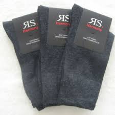 Details About 3 P Socks Xxl Without Elastic Health Socks Cotton Spandex Grey 47 50