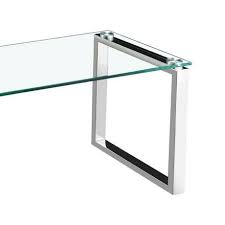 Shop with afterpay on eligible items. Gyna Coffee Table Large Glass Top With Shiny Chrome Legs Walmart Canada