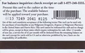 Starbucks gift cards, multipack of 4. Gift Card Rechargeable Walgreens United States Of America Col Us Wal 008 Vl296
