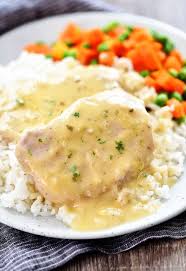 This is a wonderful recipe and a nice alternative to my usual creamy mushroom and pork chops i used to make with cream of mushroom soup and heavy cream. Slow Cooker Creamy Ranch Pork Chops Life In The Lofthouse