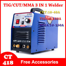 Ct418 Tig Cut Mma 3 In 1 Multifunction Inverter Welding Machine Plasma Cutter 40a Tig Arc 160a Argon Electric Welder Equipment Plasma Welders Aliexpress