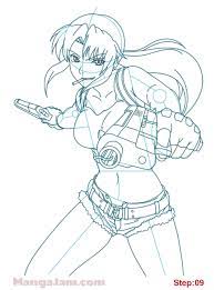 How To Draw Revy From Black Lagoon – Mangajam.com
