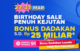 Kali ini lazada menyiapkan bonus dadakan sebesar 8m khusus untuk pengguna setianya yang sudah memiliki akun lazada terverifikasi setidaknya 3 bulan. Bonus Dadakan Lazada Tidak Bisa Digunakan Begini Cara Mengatasi