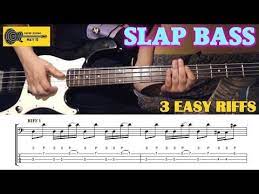 How to read the tab on a bass guitar? Slap Bass Riffs For Beginners 3 Easy Slap Bass Lines Bass Lesson With Tab Youtube Learn Bass Guitar Bass Bass Guitar Scales