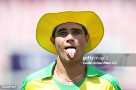 William Salzmann, of Australia's U19 team celebrates with teammates... News  Photo