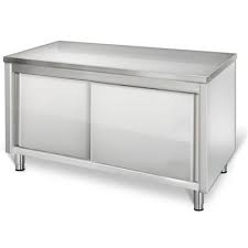 La cuisine est une pièce essentielle et bien l'aménager demande de réfléchir à tous ses aspects. Meuble Inox Placard A Portes Coulissantes Meuble Cuisine Inox Armoire De Rangement Quiditmieux F
