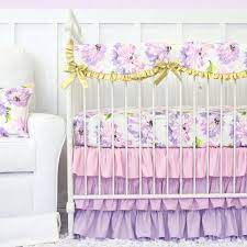 Purple Petunia Ruffle Designer Baby By Cadenlanebabybedding Purple Baby Bedding Crib Bedding Girl Baby Girl Crib Bedding