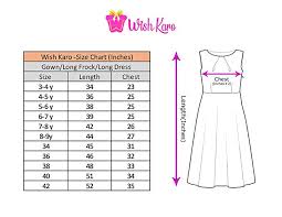 Wish Karo Girls Net Long Dress Gown Dn Lf132 Amazon In