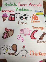 What Farm Animals Produce Anchor Chart Used For My Pre K Class Anchor Animals Chart Cl In 2020 Farm Animals Activities Farm Preschool Farm Animals Theme