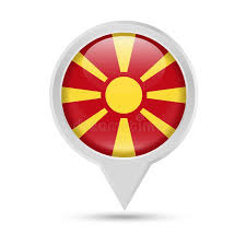 Also download picture of blank macedonian flag. Macedonia Flag Round Pin Vector Icon Stock Illustration Illustration Of Button Symbol 103156490