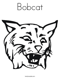 Download or print this amazing coloring page: Bobcat Coloring Page Twisty Noodle