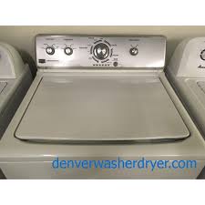 A maytag appliance warranty lasts 10 years and replaces limited parts for your washer, dryer, refrigerator, dishwasher, oven, or other maytag product. Top Load Maytag Washing Machine With Agitator Commercial Technology Quality Refurbished 1 Year Warranty 4497 Denver Washer Dryer