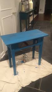 Side Table Makeover With Valspar Chalk Paint The Happy