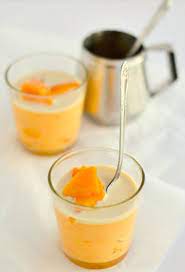 Resep Puding Mangga Santan Mango Pudding Sweet Desserts Dessert Appetizers