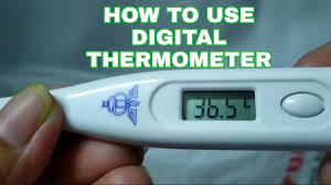 Turn on the digital thermometer. How To Use Digital Thermometer Youtube