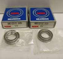 LOT OF 2 NEW OLD STOCK! NSK 12MM SHAFT ROLLER BEARINGS 6801ZZ1CE