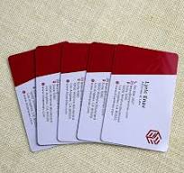 Spot UV Logo Print Customized Smooth PVC Plastic Name Card