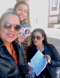 Omayra Rivera, her daughter, and Wanda Alicea canvassing North Ward  District 23 for Moving Newark Schools Forward candidates A'Dorian Murray-Thomas  (A1), Octavio Tave Padilla (A2) and Shayvonne Anderson (A3).