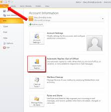 Automatically Reply To Messages In Outlook 2010