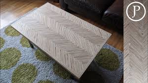 You'll need moderate skills to complete this project. Plywood Endgrain Herringbone Pattern Table Top Youtube