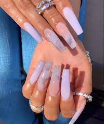29 Nail Designs And Ideas For Long Coffin Acrylic Nails Long Acrylic Nails Coffin Purple Acrylic Nails Gel Nails