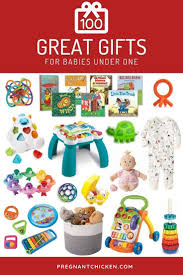 New parents can use all the help they can get when they have a baby on the way. Baby Gift Ideas 100 Great Gifts For Babies Under One Pregnant Chicken Christmas Present Baby Boy Baby Christmas Gifts Baby Gifts